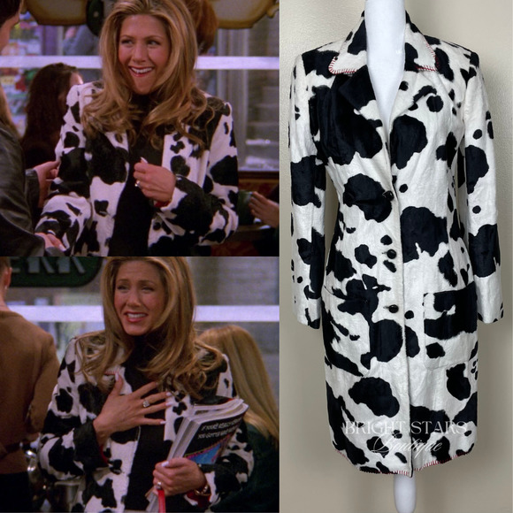 Jackets & Blazers - Extremely Rare Cow Print Coat ASO Rachel Green Friends Jen Aniston 90s Y2K